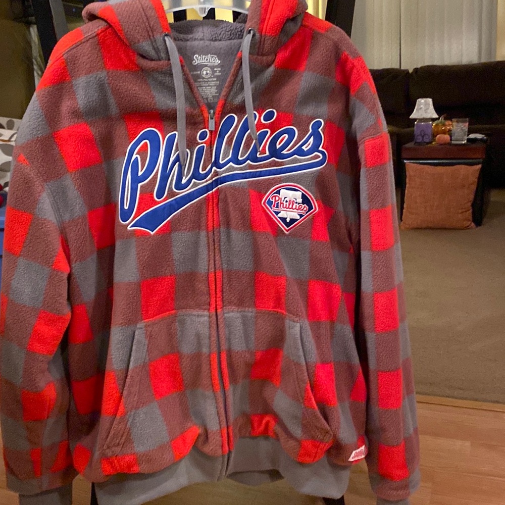 Phillies fleece hooded jacket. Super soft and warm